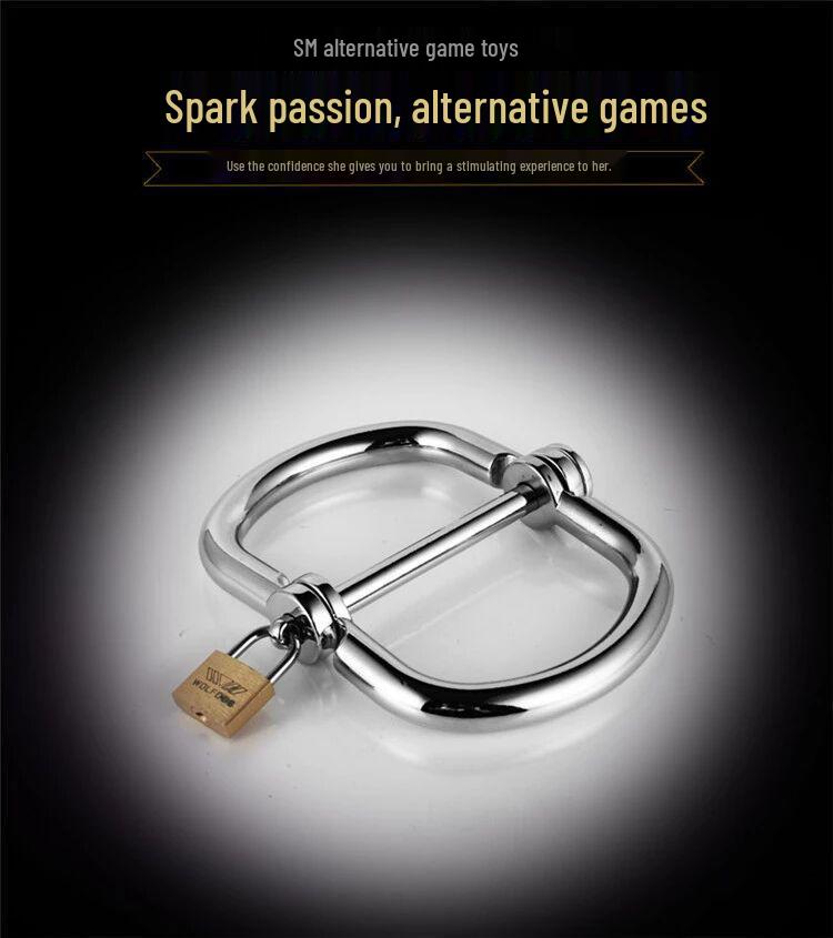 Openable Stainless Steel Handcuffs: Detachable Kinky Restraint Toy for Couples