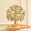 100% Pure Brass Kalpvriksh Tree with Birds | Kalpavriksha Tree of Life Showpiece for Table Decor (5.9 Inch) | Vastu & Fengshui Decor, Home