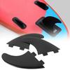 Набор нейлоновых плавников 3 шт. Правый Средний Левый для доски для серфинга, аксессуары для паддлборда, черный плавник для серфборда