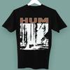 Hum band Футболка альтернативный рок Унисекс Черная футболка