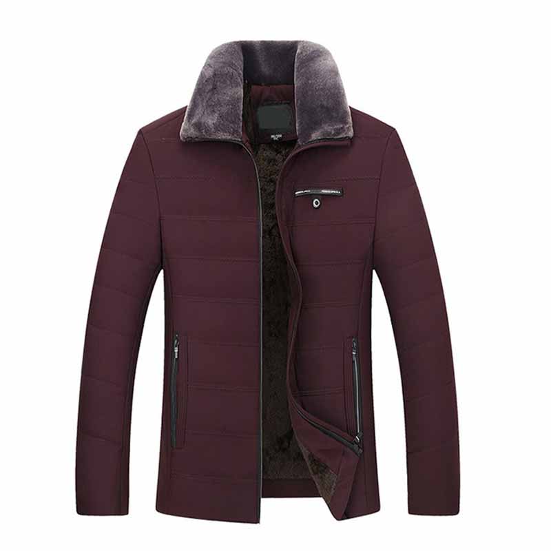 Men's Winter Cotton Padded Clothes Plus Plush Cotton Padded Clothes Leisure Coat Cotton Padded Jacket Men's Simplicity