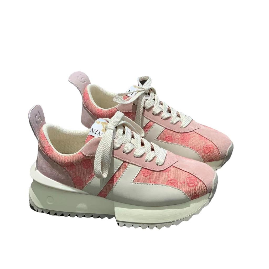 Обувь Forrest Gump из натуральной кожи, новые весенние женские повседневные спортивные туфли для папы на толстой подошве с завышенной талией