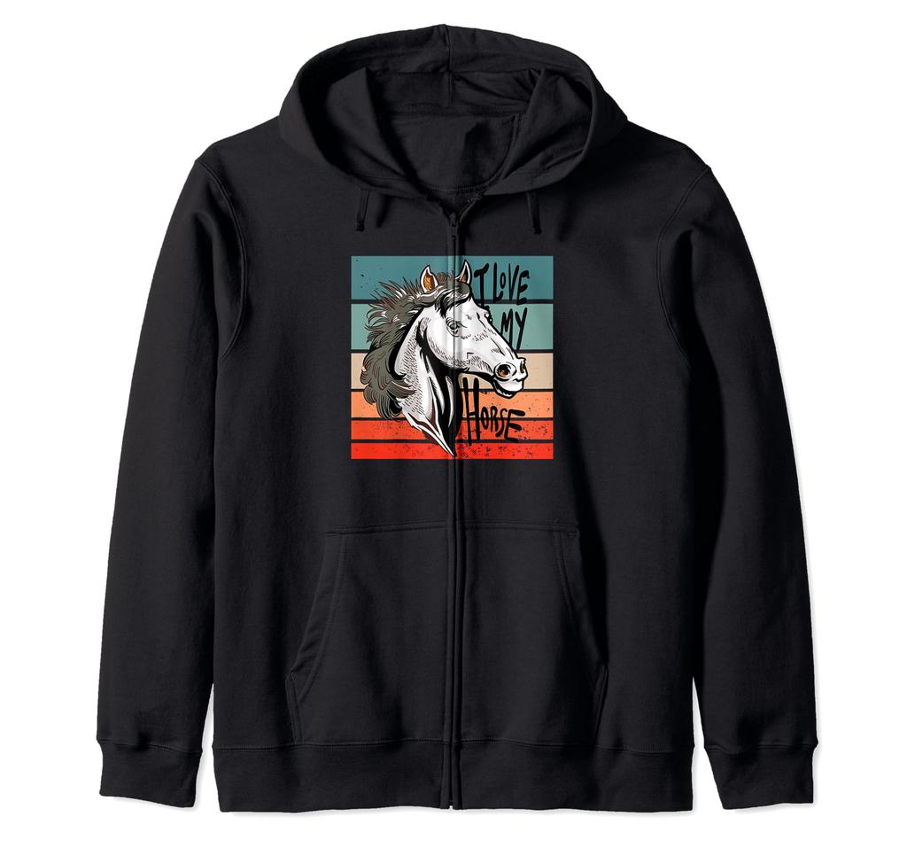 Horse Passion Horse Head Art Majestic Animal Верховая езда Молния Толстовка Любителя