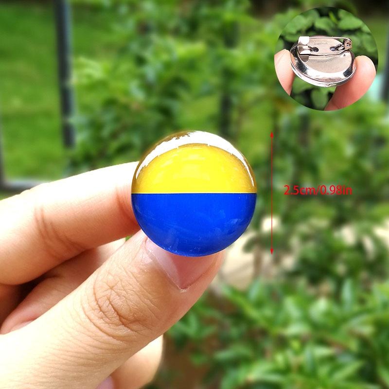 Стильный значок-пуговица с флагом Украины, брошь для рюкзаков и сумок