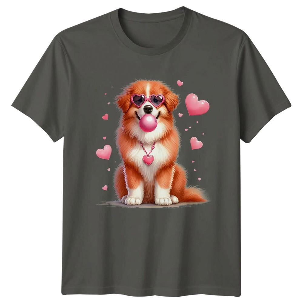 Dogs Valentines Day Animals Unisexs TShirt Unisexs Tee Graphic Unisex Top