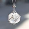 1PC Design Crystal Cage Necklace Holder Net Metal Chain Stone Collecting Holder Adjustable Pendant Copper Jewelry Accessories