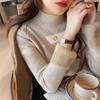 Fleece Thickened Bottoming Shirt Women's Winter New Integrated Fleece Sweater Knitted Top