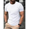 Summer New Muscle Men'S Casual Sports Short-Sleeved Slim Bubble Yarn Muscle Texture Trend Fashion Men