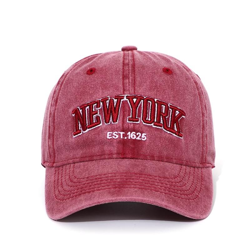Хлопковая бейсболка New York с эффектом потертости Кепки Для Женщин Мужчин Ретро Вышивка Букв Snapback Кепки Козырек от Солнца Хип-Хоп Кепка Отца Кепка