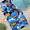 Аниме P-P-pocoyo-o мультфильм Полотенце Полиэстер Пляжное полотенце Быстросохнущее Без песка Полотенце для ванны для лета Бассейна Путешествий Отпуска