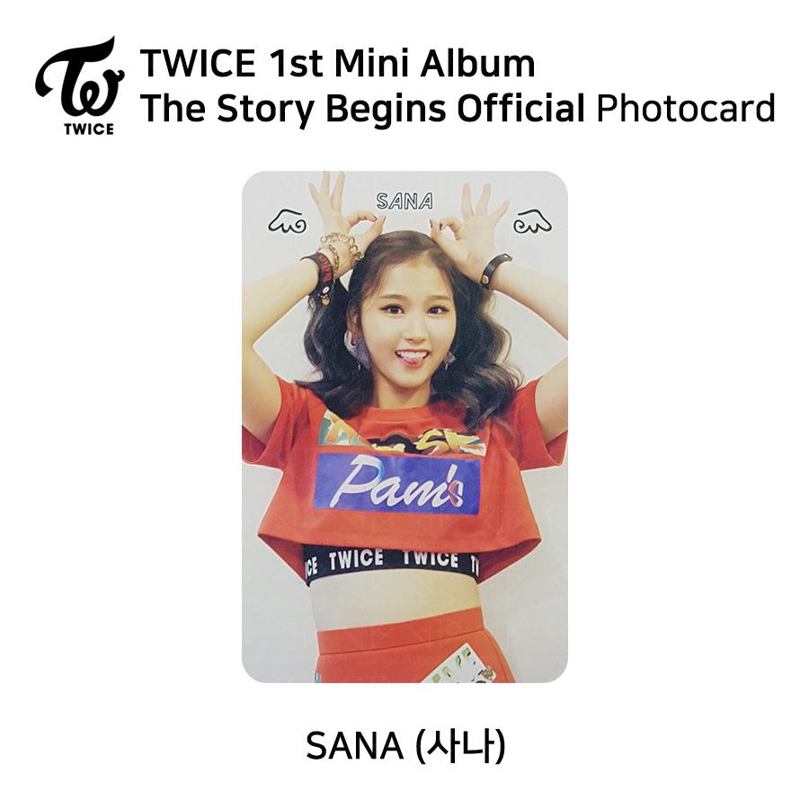 Twice 1-й мини-альбом The Story Begins Официальная фотокарточка RED WHITE Версия KPOP