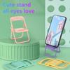 Foldable Phone Holder Stand Candy Color Chair Stand Mini Desktop Phone Dock Universal Lazy Bracket