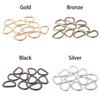D Ring Metal Webbing Strap Leather Handbag Belt Buckle Craft 10pcs