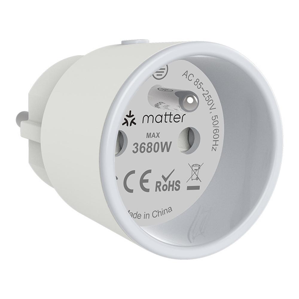 NEO NAS-WR07WM Tuya Matter WiFi Smart Plug 16A FR Plug Smart Socket with Power Metering for Apple/Google/Amazon