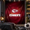 Wall Hanging Tapestry Kansas City Chiefs Print Cloth for Living Room Bedroom Home Decor