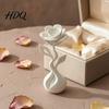 Fake Flower Ornaments 3D Printed Artificial Ornaments Matte White Rose Figurine