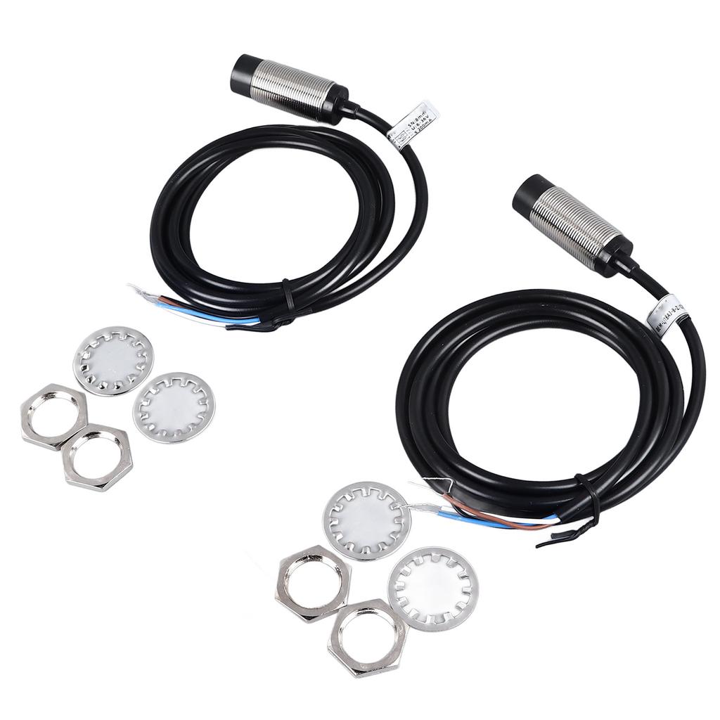 2 шт. Индуктивный датчик приближения 8 мм, расстояние обнаружения, постоянный ток, 4 провода, NPN, NO, NC, датчик приближения