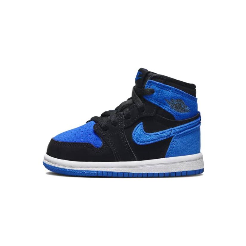 Air Jordan 1 Retro High OG TD Royal Reimagined Baby Sneakers Blue Black Royal-Blue FD1413-042