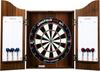 Wooden Dartboard Cabinet with Official Competition Sisal Target + 2 Sets of 18 GR Darts, Chalks and Sponge