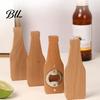 Wooden Bottle Opener Refrigerator Magnet Manual Beer Opening Solid Wood Tool Fridge Home Office Kitchen Locker Decoration