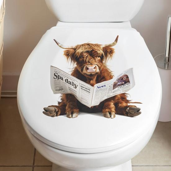 Газеты Як стикер для туалета съемный самоклеящийся водонепроницаемый ПВХ гостиная ванная комната стены