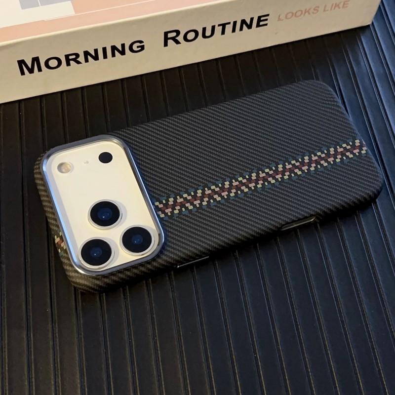 Чехол для iPhone 17 PROMAX Mountain River Kevlar с магнитом, подходит для Apple 16PM, Премиальный защитный чехол