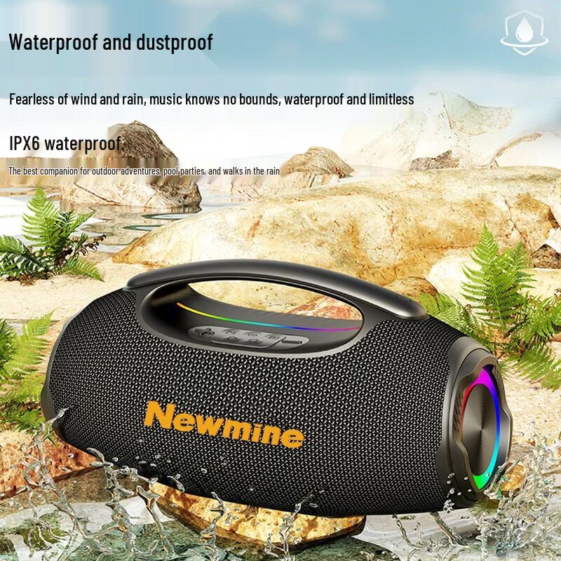 Портативная уличная Bluetooth-колонка Newmine K501, штепсель CN (адаптер в комплекте)