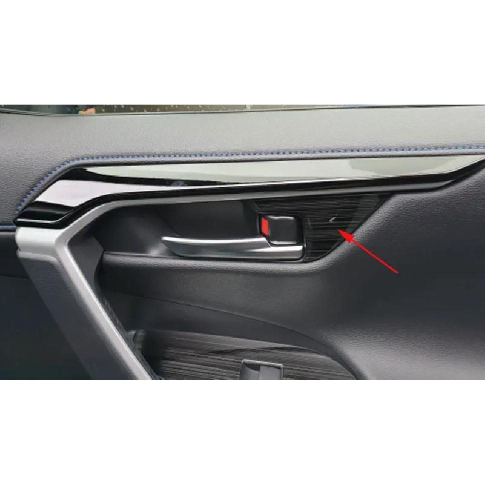 Interior Door Handle Cover Trim for Toyota Rav4 Rav 4 Xa50 Metal Garnish Car Accessories 4 Pcs