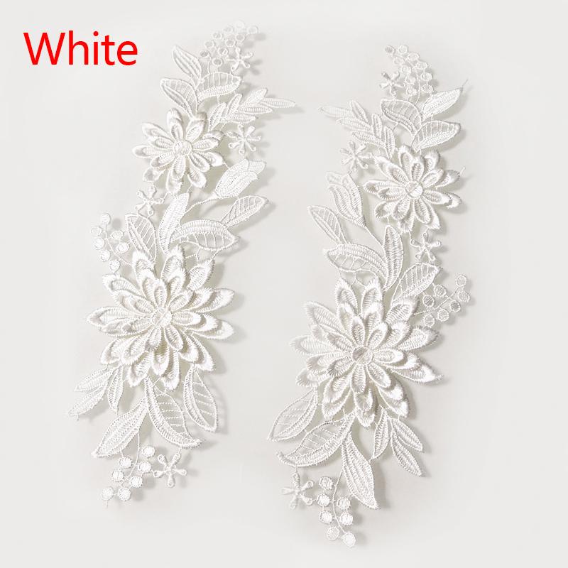 1 пара свадебных 3D кружевных бейок, вышивка, аппликация, нашивки «сделай сам», цветок, ткань, ремесло