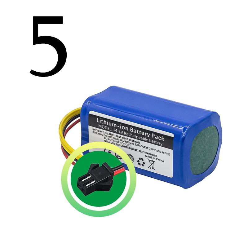 Batteria per aspirapolvere 14.8 V/14.4 V 4S1P 3500Ah per Panasonic/XIAOMI/Liectroux/Proscenic/Eufy RoboVac/Bagotte/Coredy/ILIFE