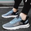 Fashion Blue Black Casual Sport Shoes Light Sneakers Men Outdoor Breathable Mesh Black Running Shoes Athletic Jogging Tennis Shoes