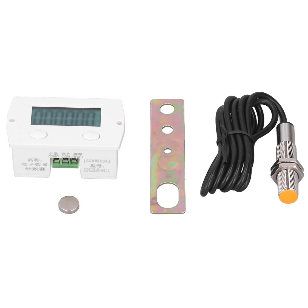 BERM 6-разрядный электронный счетчик Мини цифровой магнитно-индукционный счетный переключатель 0?99999
