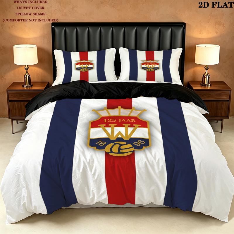 Willem Ii Pattern Bedding uilt Set uilt Cover Pillowcase Home Decoration Birthday Gift (1 * duvet cover + 2 * pillowcase without core)
