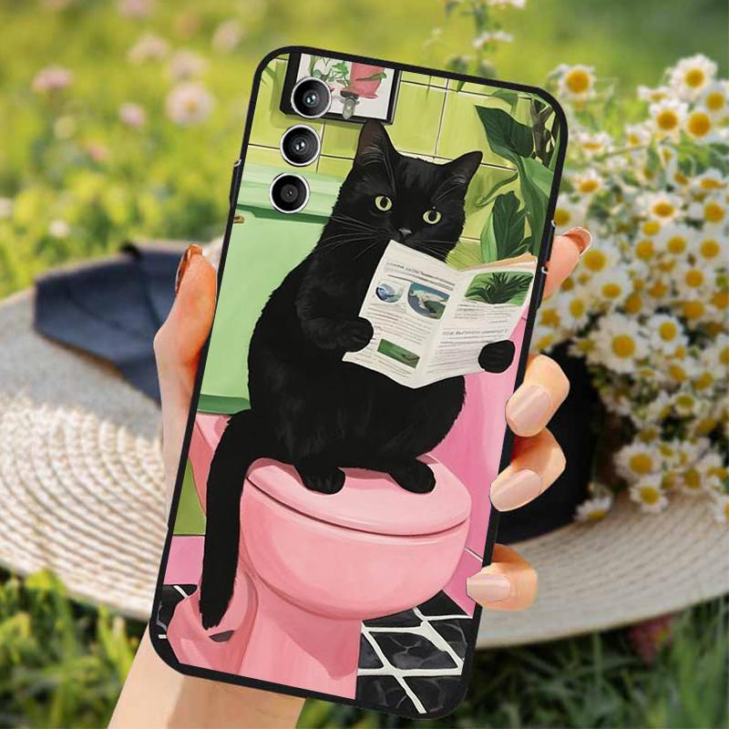 Забавный чехол для телефона с кошкой для Moto G85 G55 G05 G14 G75 G31 G50 G52 G60 G13 G32 G84 G54 G53 G72 G24 Power