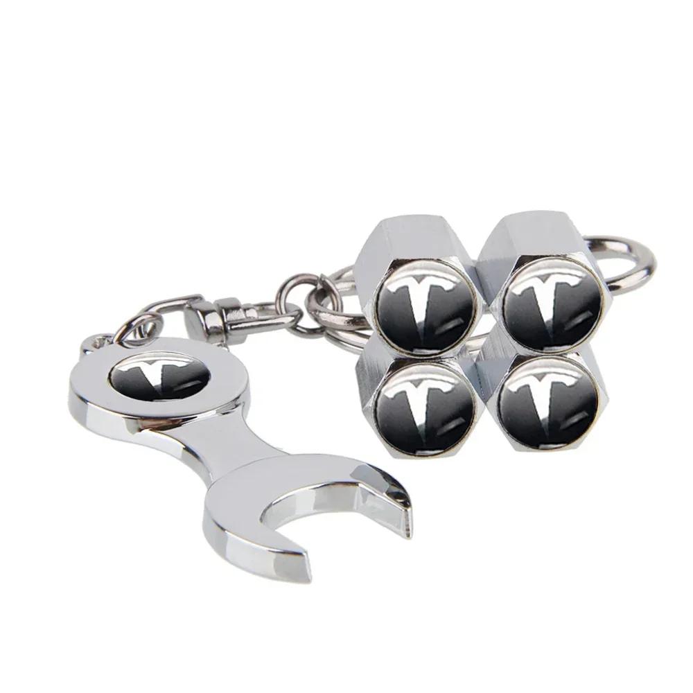 Car Sticker 2025 New Tesla 4pcs Wheel Air Anti Dust Stem Cover for Tesla Model 3 Y S X Roadster MODELY MODEL3 P75D P85D P90D P10