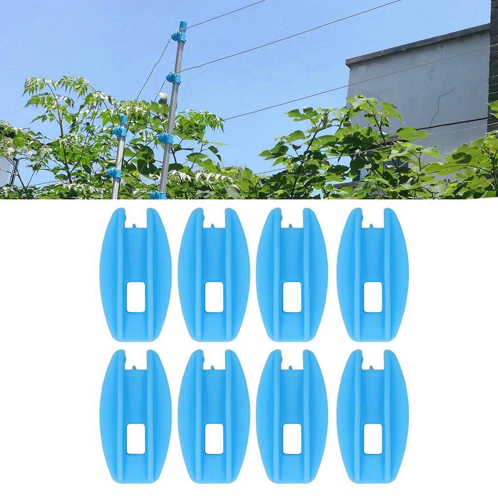 100PCS Electric Fence Insulator Weather Resistant ABS Tube Post Insulator for Steel Wire