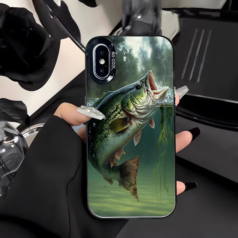 Angling Go Fishing Phone Case For IPhone 17 Air 16 E 15 14 Plus 13 12 11 Pro Max Colored Silver Cover