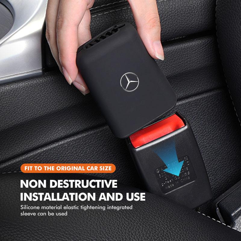 For Mercedes Benz Car Seat Belt Buckle Cover Anti-Scratch Protector Clip Car Accessories Interior C180 C300 W124 W176 W177 C200 MX9