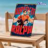 1 шт. Металлическая жестяная табличка Disney Wreck-It Ralph - 20,32x30,48 см Красочное киноискусство, Прочный железный настенный декор для дома, праздника, игровой комнаты