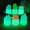 Resin Crafts Luminous Succulent Cactus Miniatures Cactus Potted Plants Ornaments  Desktop Ornament