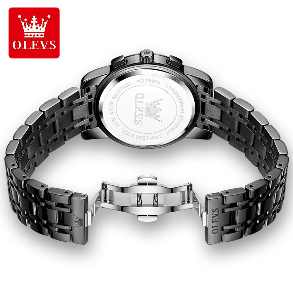 OLEVS Brand Watch Trendy Fashion Waterproof Luminous Quartz Men's Watch 2892