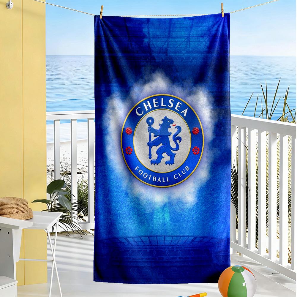Chelsea Fc Football Player Beach Towel Super Soft Absorbent Comfortable Lightweight Suitable for Swimming, Gym, Camping, Yoga Vacation