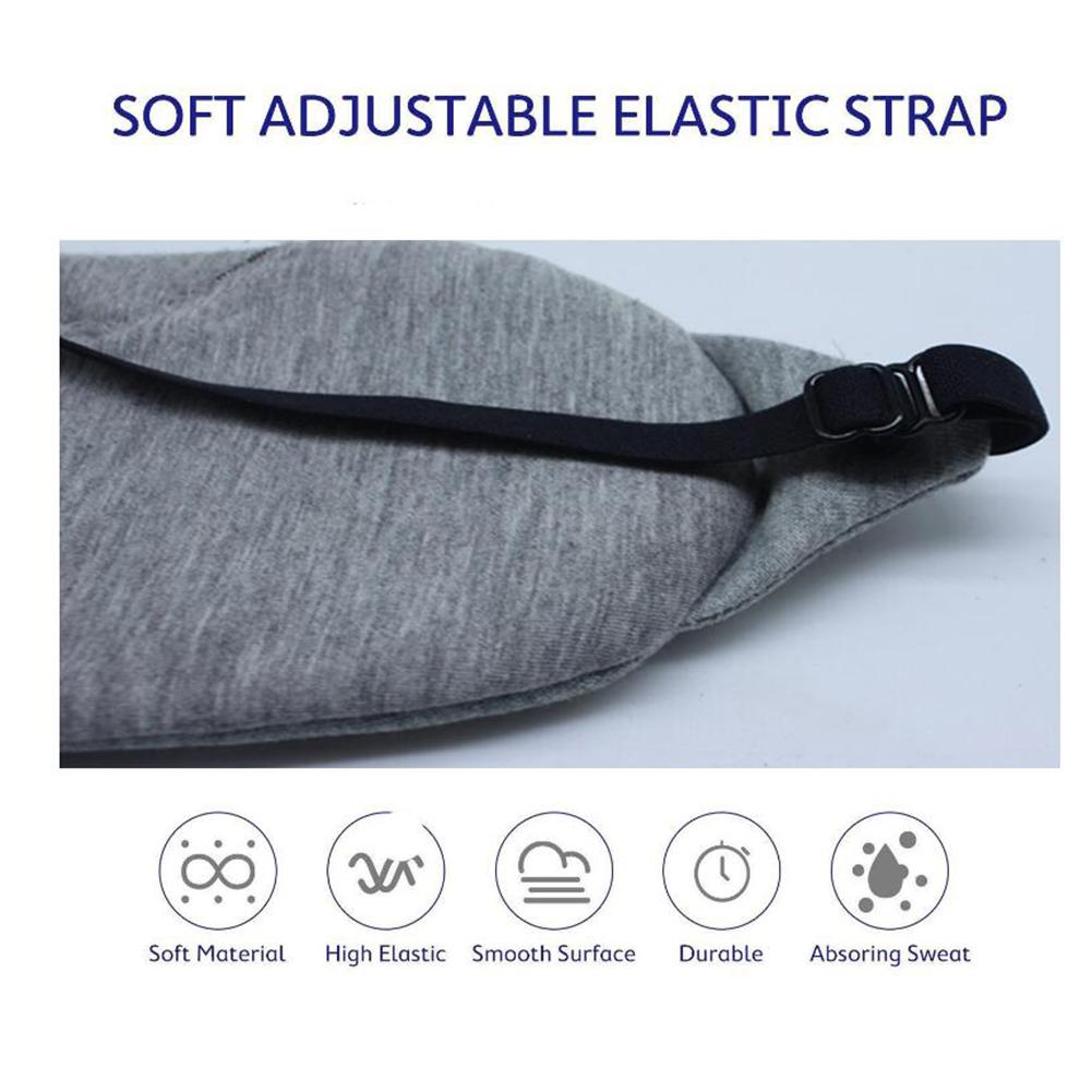 Хлопковая маска для сна, светозащитная маска для сна с регулируемым ремешком для ночного сна