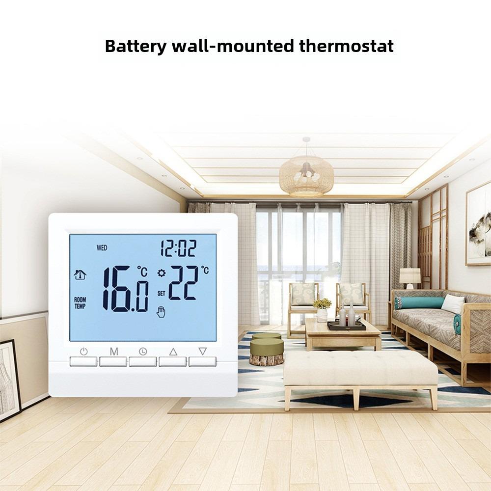 Программируемый контроллер температуры комнатный термостат цифровой ЖК-дисплей сенсорный экран контроллер напольное отопление газовый котел