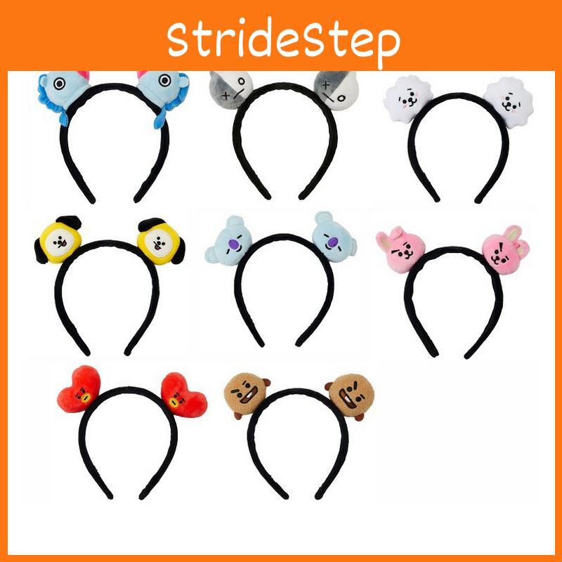 Bt21 Line Friends 3d Плюшевый Ободок для Волос для Женщин Мягкий и Удобный Ушки Чимми Ободок для Волос