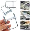 2Sets Right Angle U-bolt Pipe U-clamp Iron Squa Bolt Durable Square Clamp