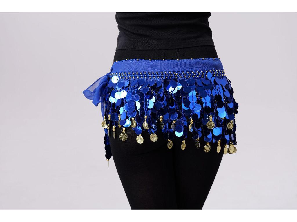 Набор с пайетками: пояс для танца живота и нарукавник для выступлений и практики