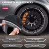 BNXP8 4pcs Car Styling Wheel Rims Racing Stickers Badges Auto Decoration For Mercedes benz AMG W204 W203 W212 W211 W124 W210 GLC E
