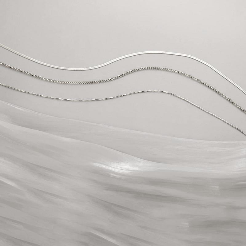 Комплект ожерелий из металлической цепи в стиле панк с рисунком в виде змеиной кости