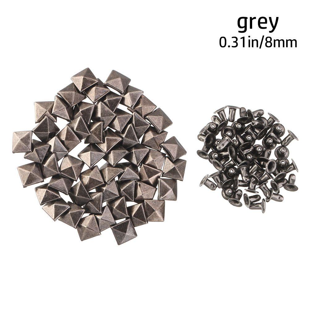 Обувь, декор сумки, аксессуары для одежды, фиксирующие шпильки в форме пирамиды, тканевые пуговицы, квадратные заклепки, металлические шипы